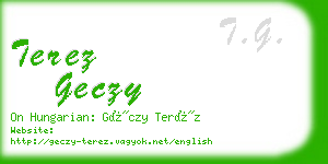 terez geczy business card